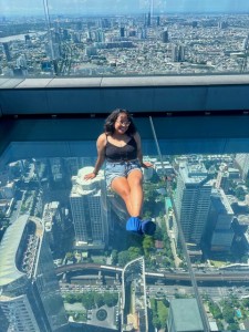 Alissa atop Thailand's tallest building